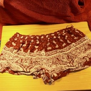 Red and White shorts